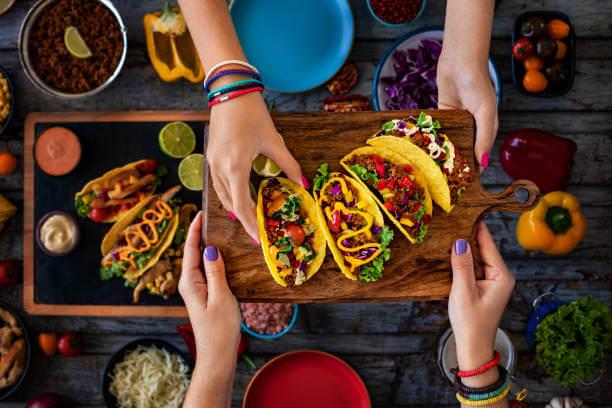 Mexican street food concept.